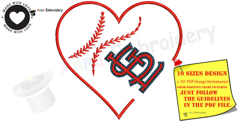 Love Sports Embroidery Design-Baseball Love Embroidery -text embroidery- 10 SIZES- 12 formats-INSTANT DOWNLOAD