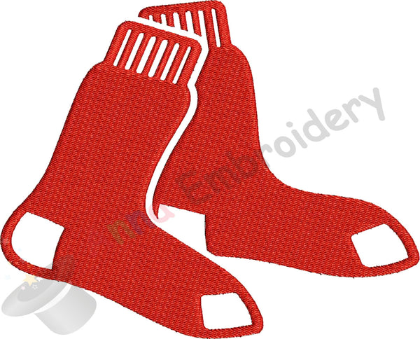 Sport Red socks machine embroidery design,baseball embroidery,machine embroidery,red socks,machine patterns,8 sizes design, 8 formats