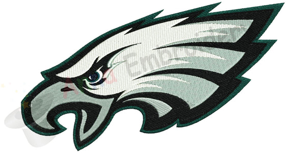 Eagle Machine Embroidery Design,Sport embroidery,football embroidery,eagle head,filled stitch,machine patterns, 9 SIZES, 14 formats