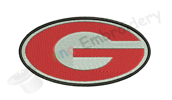 G letter Machine Embroidery Design,Sport embroidery,football,filled stitch,machine patterns, 10 SIZES, 11 Formats,INSTANT DOWNLOAD