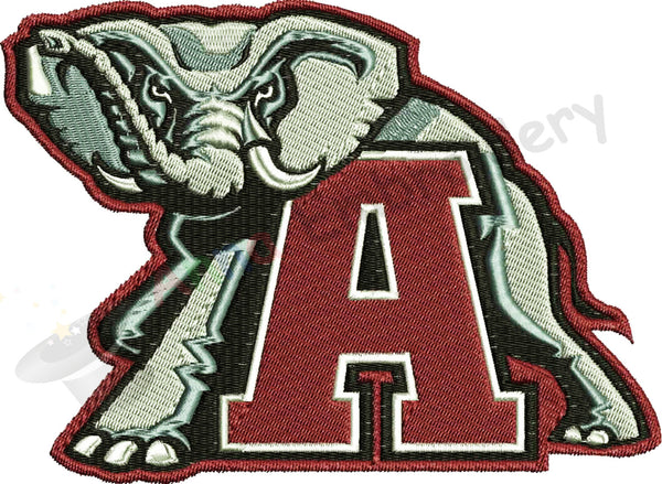 Elephant Machine Embroidery Design,Sport embroidery,football,wild animals,filled stitch,machine patterns, 9 SIZES,INSTANT DOWNLOAD