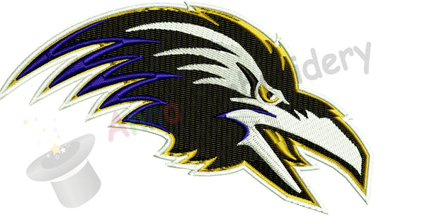 Raven Machine Embroidery Design, sport embroidery