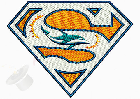 Super Dolphins Machine Embroidery Design -Sport embroidery-Dolphin embroidery