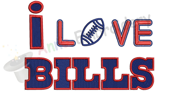 Bills Machine Embroidery Design, sport design, football embroidery, 10 sizes, Pes